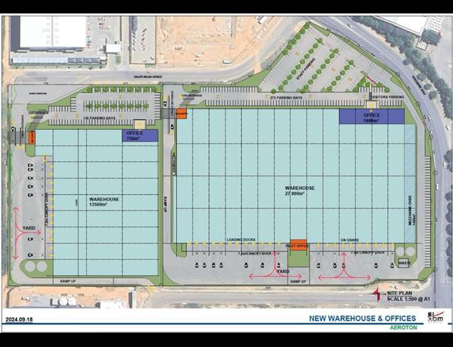26,999M² WAREHOUSE TO LET IN AEROTON